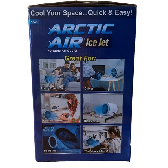 Arctic Air Ice Jet Portable Air Cooler with Multi-Color Night Light - Picture 2 of 3